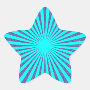 Turquoise Target - Star Sticker