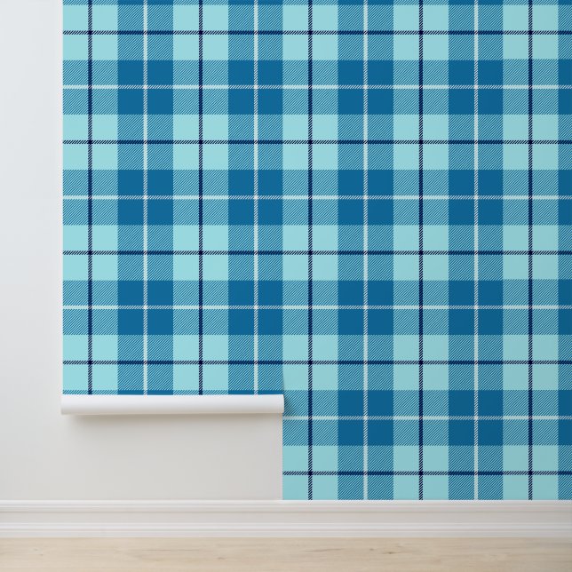 Turquoise Tartan Plaid Wallpaper (Application)