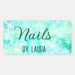 Turquoise teal agate aqua nails add name website q banner