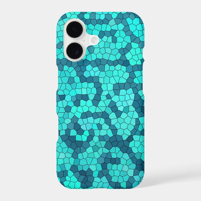 Turquoise Teal Blue Pattern (Back)