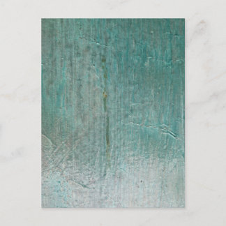 Turquoise Textured Canvas Postcard