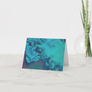Turquoise Tidal Abyss Note Card