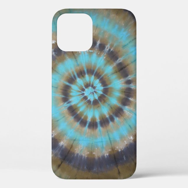 Turquoise Tie Dye Swirl Case-Mate iPhone Case (Back)