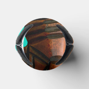 Turquoise Tiki Can Cooler