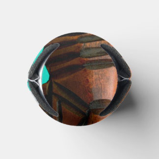 Turquoise Tiki Can Cooler