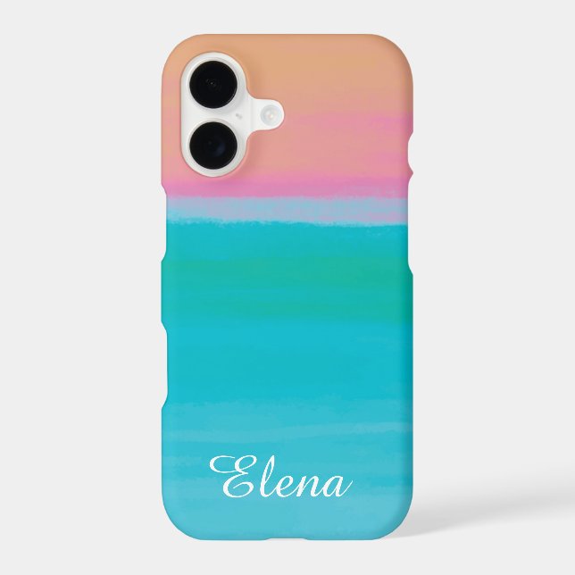 Turquoise to Peach Gradient  (Back)