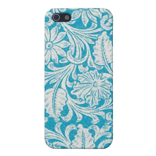Turquoise Tool Leather PRINT Speck Case iPhone 4 (Back)