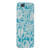 Turquoise Tool Leather PRINT Speck Case iPhone 4 (Back Right)
