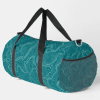 Turquoise Topography Pattern