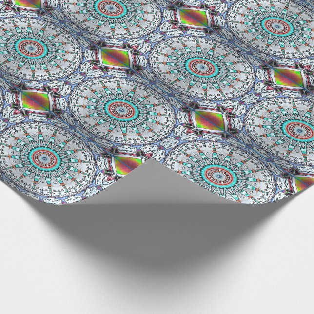 Turquoise Touch Wrapping Paper (Corner)