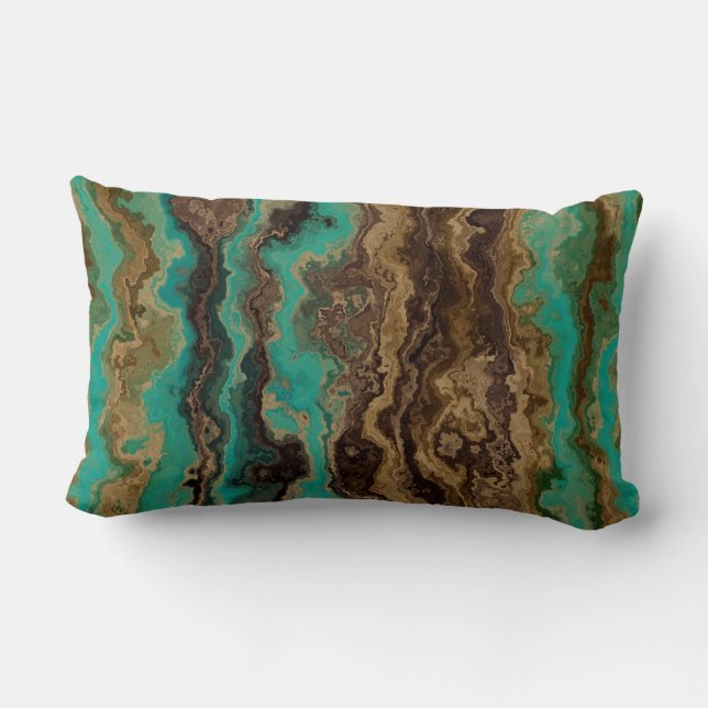Turquoise Trails Lumbar Cushion (Back)