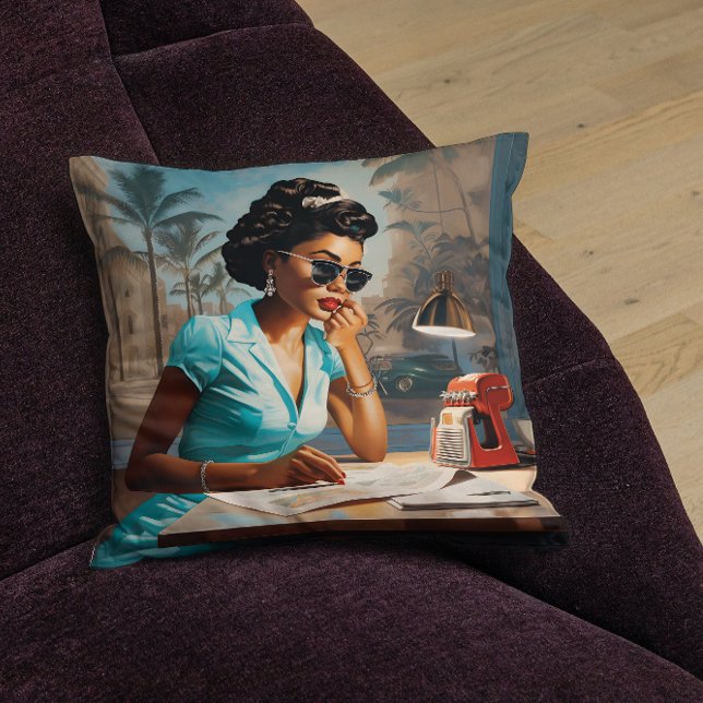 Turquoise Tranquillity A Vintage Muse Cushion (Creator Uploaded)