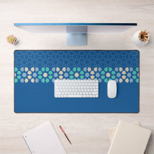 Turquoise Tranquillity Rhythm Desk Mat