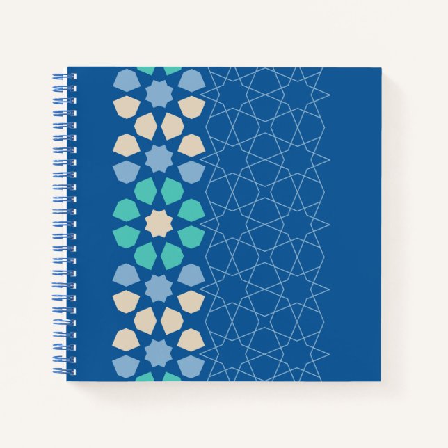 Turquoise Tranquillity Rhythm Notebook (Front)