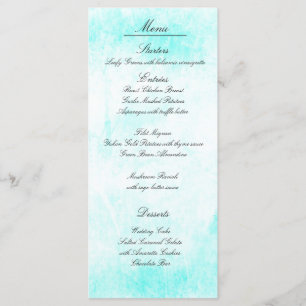 "Turquoise Treasure" Menu Cards