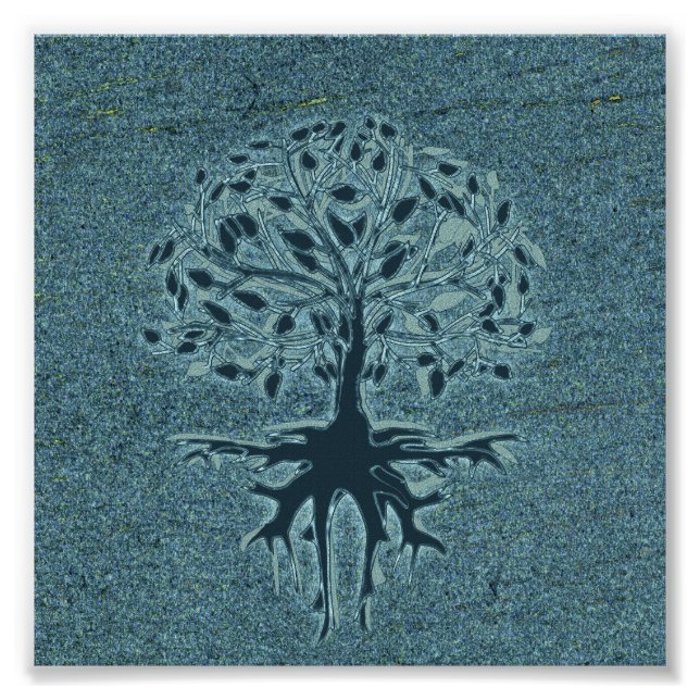 Turquoise Tree of Life Photo Print (Front)