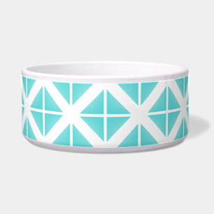 Turquoise Trendy Triangle Pattern