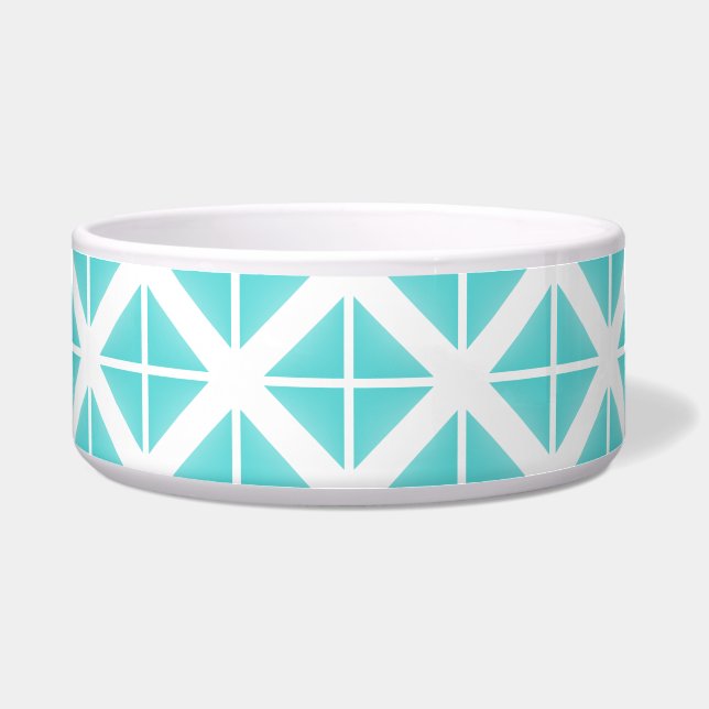 Turquoise Trendy Triangle Pattern (Front)