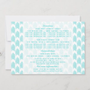 Turquoise Tribal Arrows Information Card