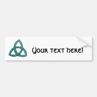 Turquoise Trinity Knot Bumper Sticker