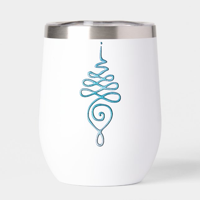 Turquoise Unalome  (Back)