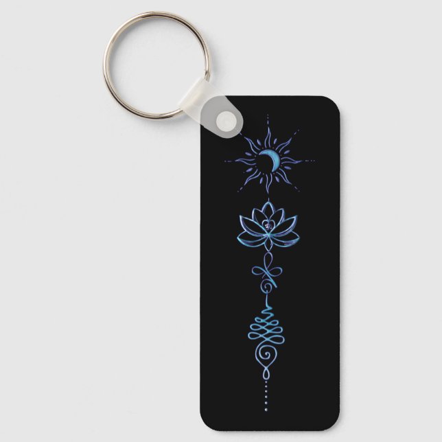 Turquoise Unalome Group Keychain (Front)