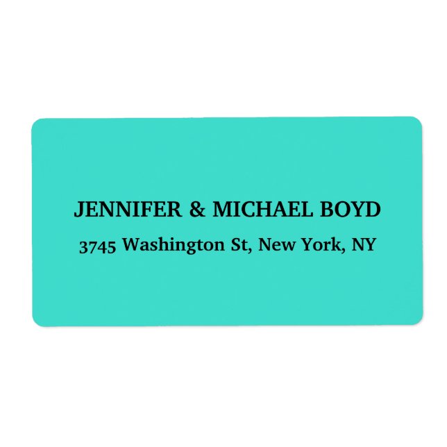 Turquoise Unique Retro Style Classical Family (Front)