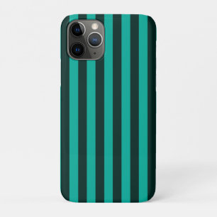 Turquoise Vertical Stripes Customise This! iPhone 11 Pro Case