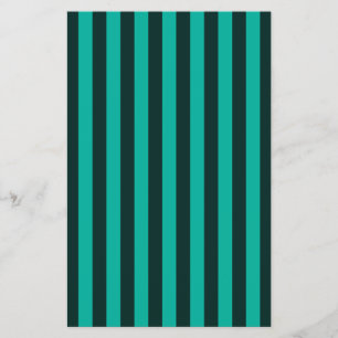 Turquoise Vertical Stripes Customise This! Flyer