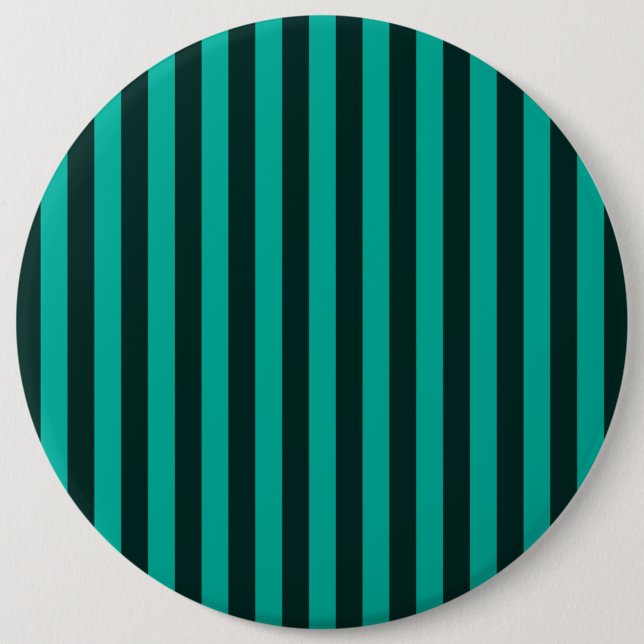Turquoise Vertical Stripes Decor 6 Cm Round Badge (Front)