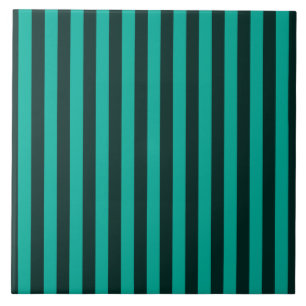 Turquoise Vertical Stripes Style Decor Tile