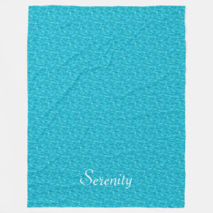 Turquoise Water Image Fleece Blanket