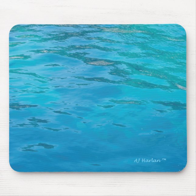 Turquoise Water Mouse Pad (Front)