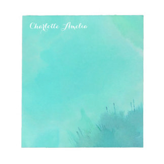 Turquoise Watercolor Notepad