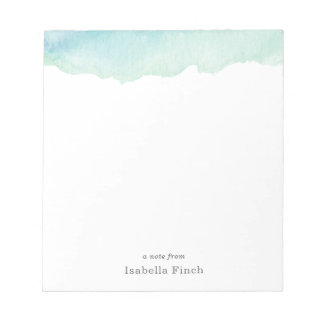 Turquoise Watercolor Notepad