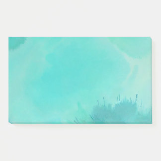 Turquoise Watercolor Post-it Notes