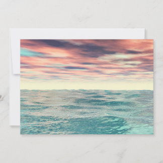 Turquoise Waves Holiday Card
