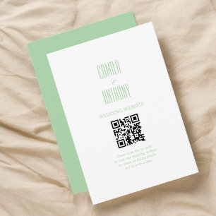 Turquoise Wedding Enclosure Card