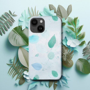 Turquoise Winter Mulberry Papier-Mâché Beautiful iPhone 15 Case