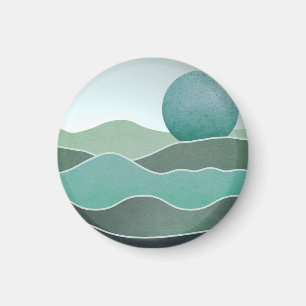 Turquoise World Landscape Magnet