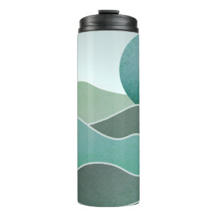 Turquoise World Landscape Thermal Tumbler