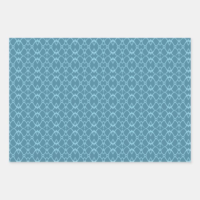 Turquoise  wrapping paper sheet (Front)