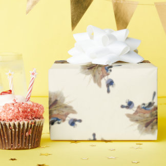 Turquoisine Superb Warbler,  Wrapping Paper