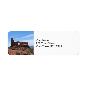 Turret Arch- Arches National Park Return Address Label
