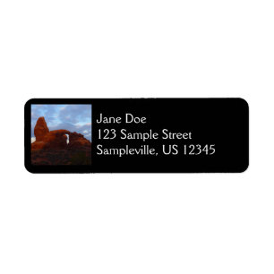 Turret Arch at Sunrise I Arches National Park Return Address Label