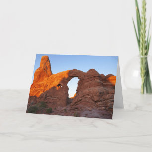 Turret Arch at Sunrise II in Arches National Park Card