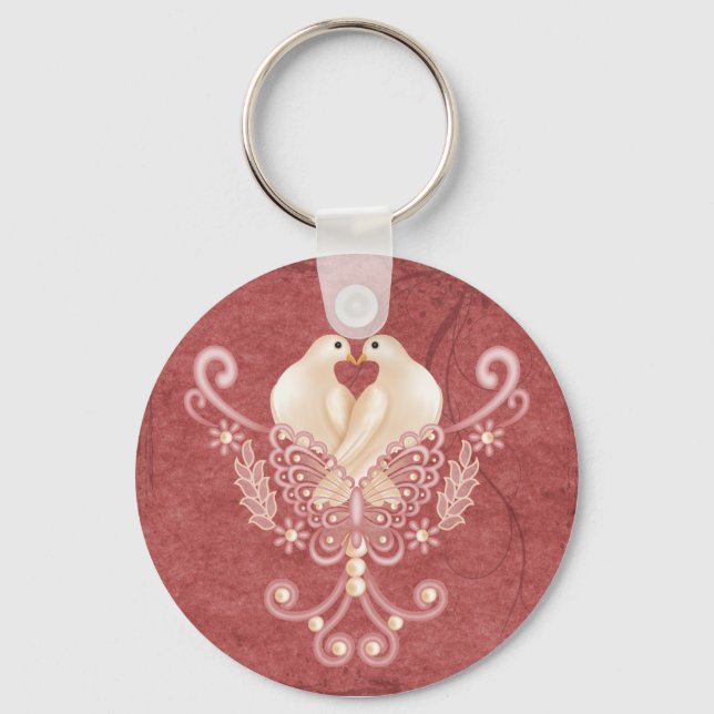 Turteltauben - Love Doves Key Ring (Front)