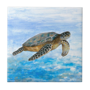 Turtle 1 ceramic tile
