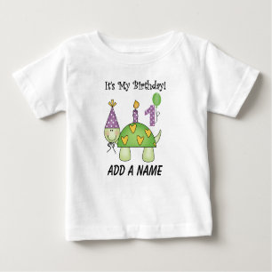 Turtle 1st Birthday Personalised Tshirt
