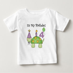 Turtle 4th Birthday Tshirts and Gifts